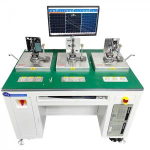 Mobile phone or laptop hinge torque and free travel testing device